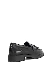 Dune London Black Gracelyn Cleated Tassel Loafers - Image 4 of 6