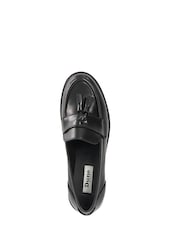Dune London Black Gracelyn Cleated Tassel Loafers - Image 5 of 6