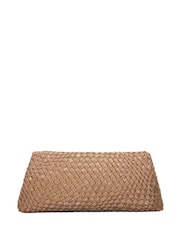 Dune London Brown Encourage Woven Clutch Bag - Image 2 of 5