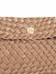 Dune London Brown Encourage Woven Clutch Bag - Image 4 of 5