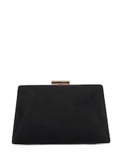 Dune London Black Bellaria Angled Frame Clutch Bag - Image 2 of 5