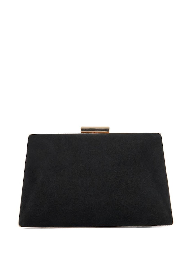 Dune London Black Bellaria Angled Frame Clutch Bag - Image 2 of 5 Dune London Black Bellaria Angled Frame Clutch Bag - Image 2 of 5