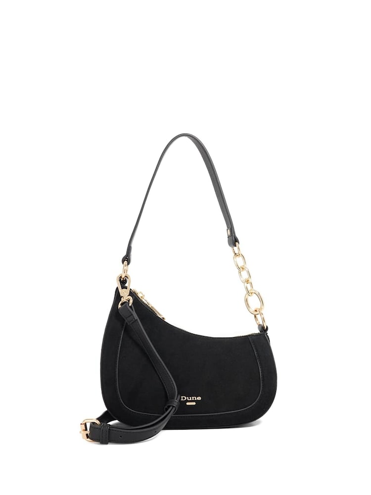 Dune London Black Small Direction Smart Scoop Shoulder Bag - Image 1 of 5 Dune London Black Small Direction Smart Scoop Shoulder Bag - Image 1 of 5