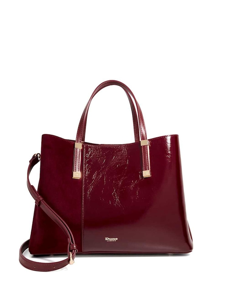 Dune London Red Large Dorry Premium Tote Bag - Image 1 of 4