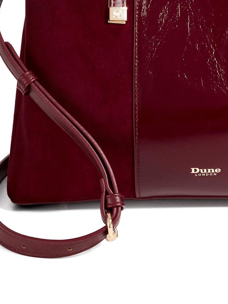 Dune London Red Large Dorry Premium Tote Bag - Image 4 of 4