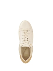 Dune London Cream Elli Material Mix Cupsole Flatform Trainers - Image 5 of 6