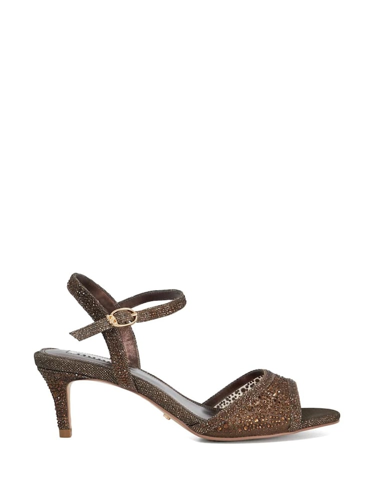 Sandales Dune London Manicure en maille à talons Kitten heel Hotfix - Image 2 de 6