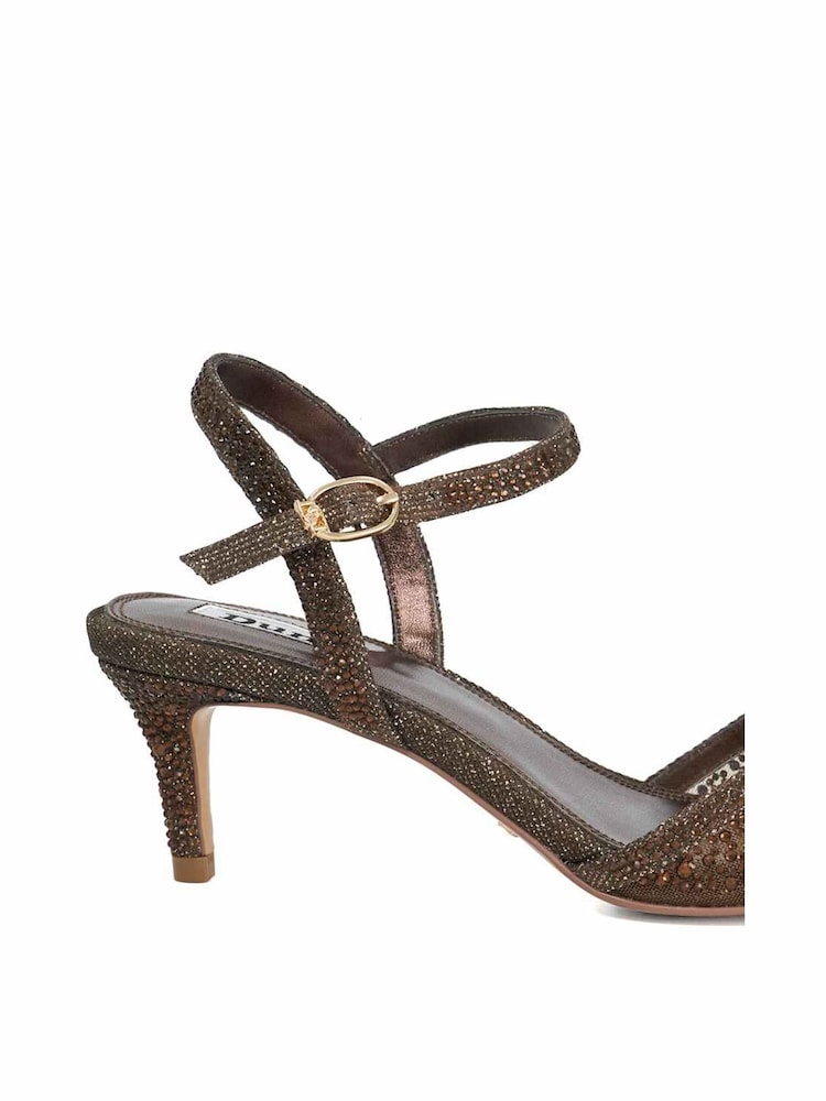 Sandales Dune London Manicure en maille à talons Kitten heel Hotfix - Image 6 de 6