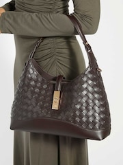 Dune London Brown Medium Dorset Turnlock Shoulder Bag - Image 5 of 5