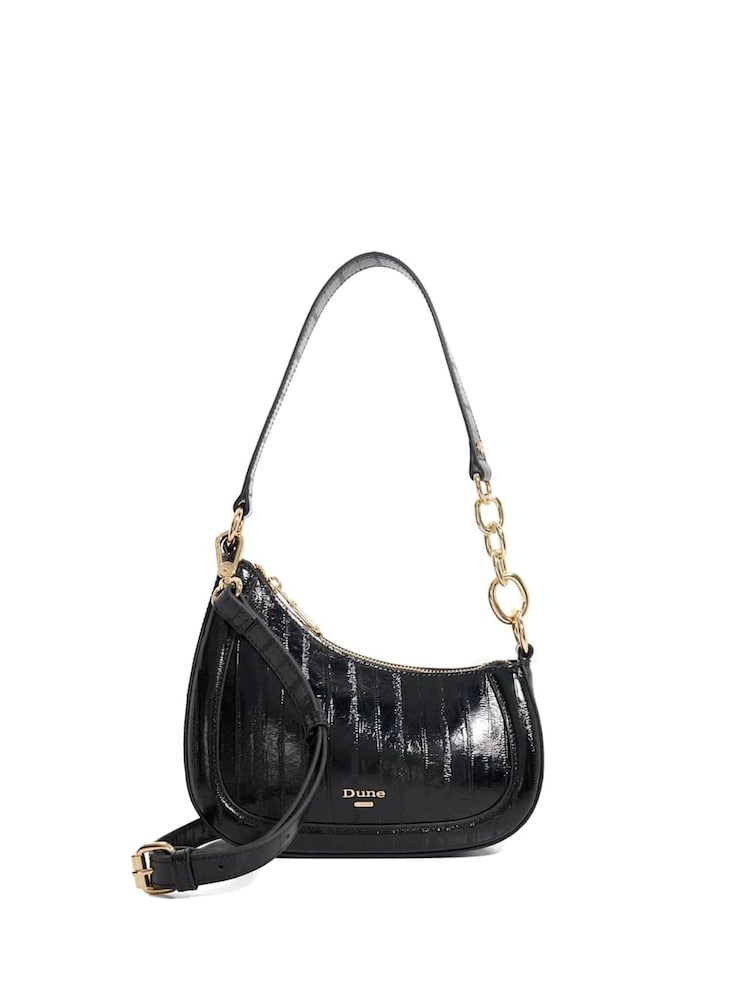 Dune London Black Small Direction Smart Scoop Shoulder Bag - Image 1 of 5 Dune London Black Small Direction Smart Scoop Shoulder Bag - Image 1 of 5