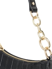 Dune London Black Small Direction Smart Scoop Shoulder Bag - Image 4 of 5