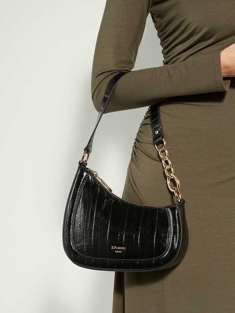 Dune London Black Small Direction Smart Scoop Shoulder Bag - Image 5 of 5 Dune London Black Small Direction Smart Scoop Shoulder Bag - Image 5 of 5