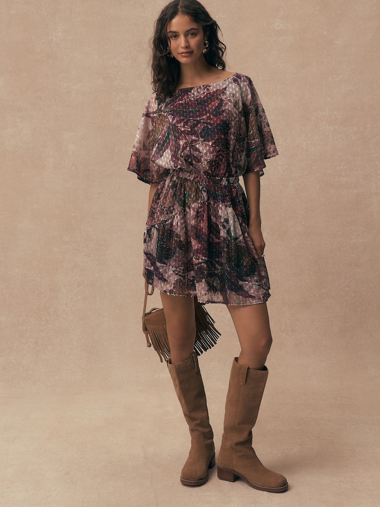 mini kimono sleeve dress Red Front Knot Kimono Sleeve Mini Dress