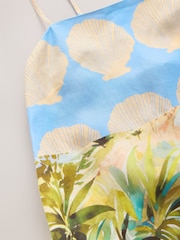 Blue Scene Linen Blend Linen Rich Square Neck Cami Midi Dress - Image 6 of 6