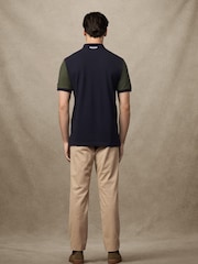 Hackett Blue Velospeed Badge Rally Multi Polo Shirt - Image 5 of 6