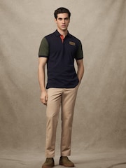 Hackett Blue Velospeed Badge Rally Multi Polo Shirt - Image 6 of 6