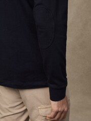 Hackett Blue Heritage Panel Rugby Shirt - Image 6 of 7