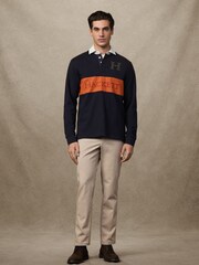 Hackett Blue Heritage Panel Rugby Shirt - Image 7 of 7