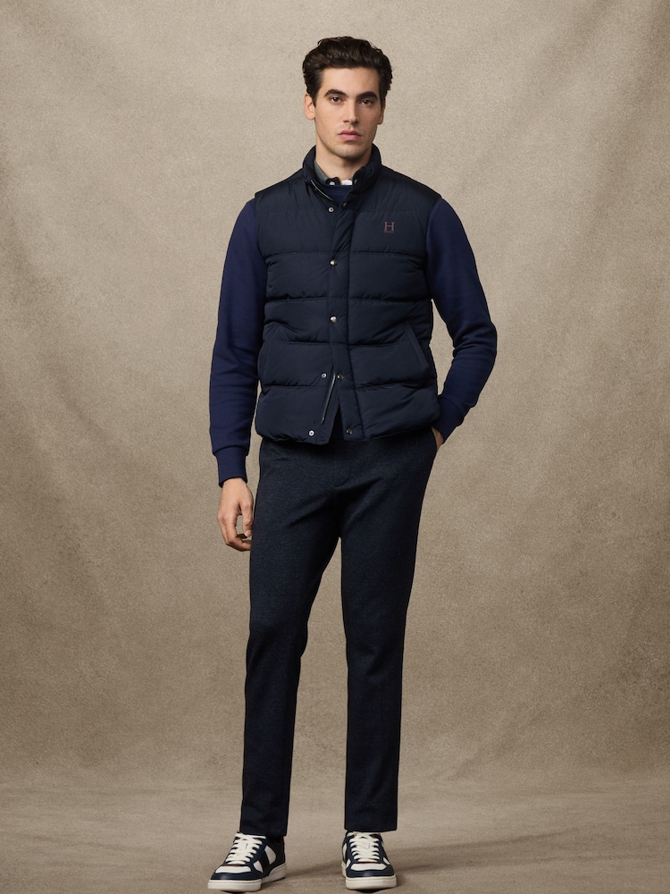 Azul - Hackett Logo Gilet - Imagem 6 de 6