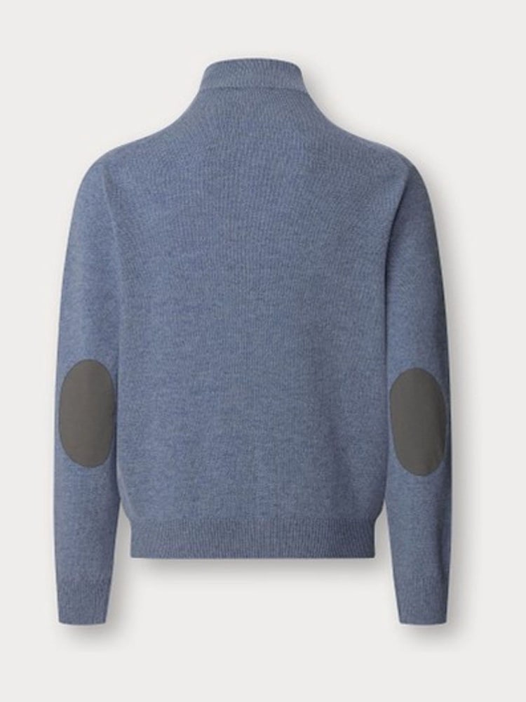 Hackett Lambswool Full Zip Cardigan - Image 2 of 3 Hackett Lambswool Full Zip Cardigan - Image 2 of 3