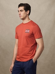 Naranja - Hackett Heritage Rally Union Jack T-Shirt - Imagen 2 de 6