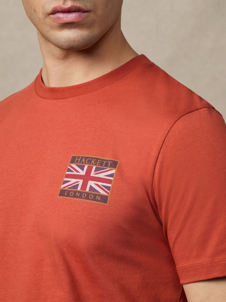Naranja - Hackett Heritage Rally Union Jack T-Shirt - Imagen 6 de 6