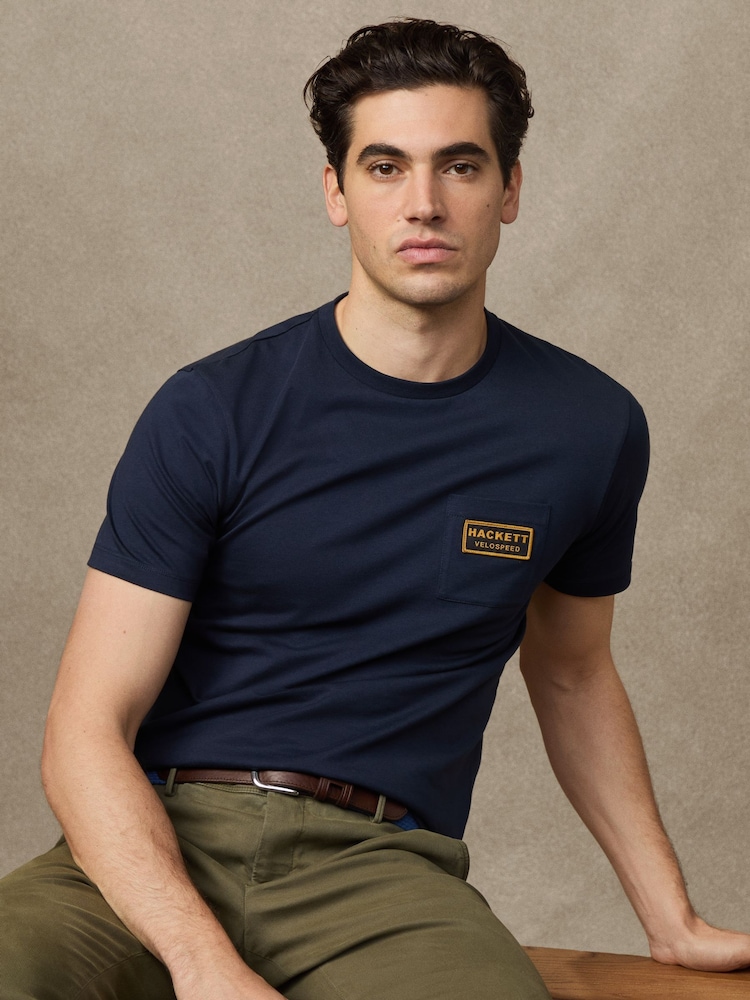 Hackett Heritage Velospeed Badge Logo T-Shirt - Image 1 of 6