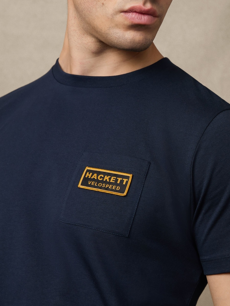 Hackett Heritage Velospeed Badge Logo T-Shirt - Image 2 of 6