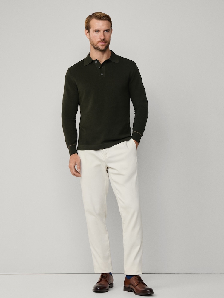 Hackett Green Merino Wool Rally Full Zip Cardigan - Image 5 of 5