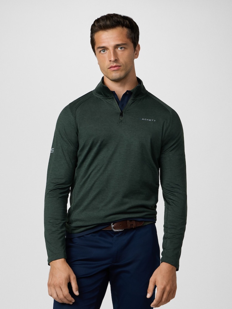 Hackett HS Golf Long Sleeve Quarter Zip Polo Shirt - Image 1 of 8