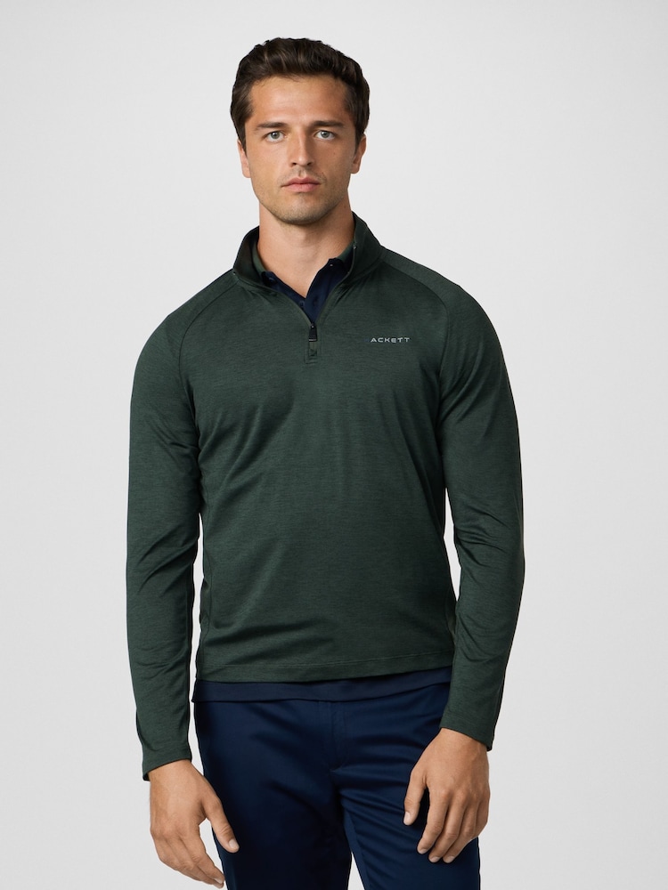 Hackett HS Golf Long Sleeve Quarter Zip Polo Shirt - Image 2 of 8