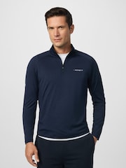 Hackett HS Golf Long Sleeve Quarter Zip Polo Shirt - Image 3 of 7