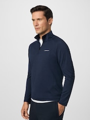 Hackett HS Golf Long Sleeve Quarter Zip Polo Shirt - Image 4 of 7