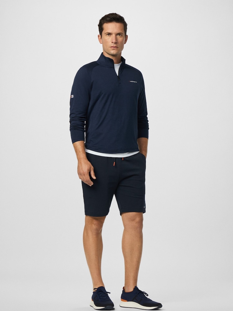 Hackett HS Golf Long Sleeve Quarter Zip Polo Shirt - Image 7 of 7