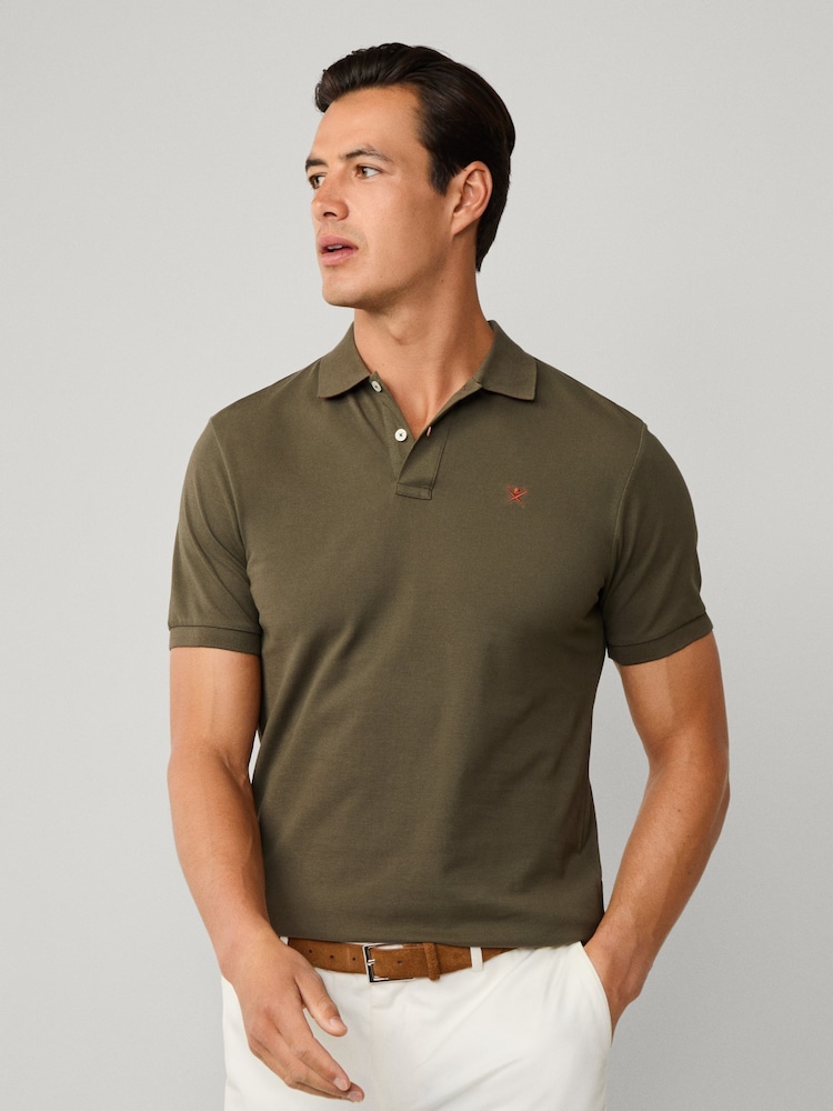 Hackett Embroidered Logo Pique Polo Shirt - Image 1 of 7