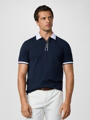 Hackett HS Golf Zip Placket Polo Shirt - Image 1 of 6