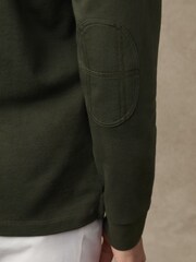 Hackett Green Heritage Velospeed Badges Rugby Shirt - Image 6 of 7