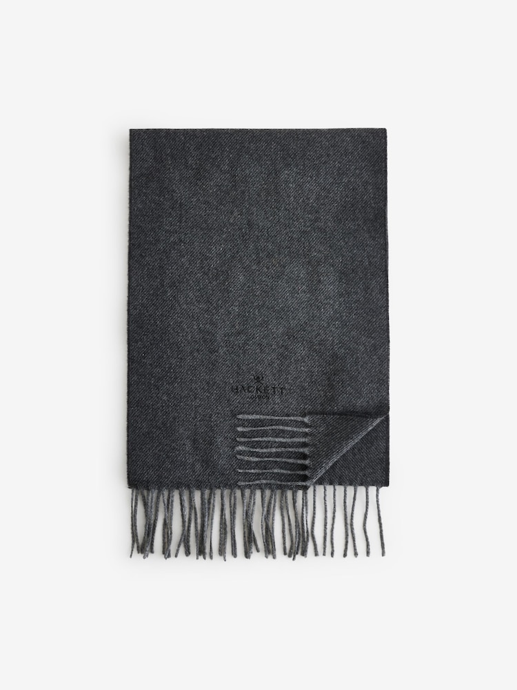 Hackett Cashmere Wool Twill Scarf - Image 1 of 1