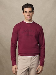 Hackett Heritage Curved Logo Crewneck Sweatshirt - Image 3 of 6