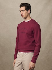 Hackett Heritage Curved Logo Crewneck Sweatshirt - Image 4 of 6