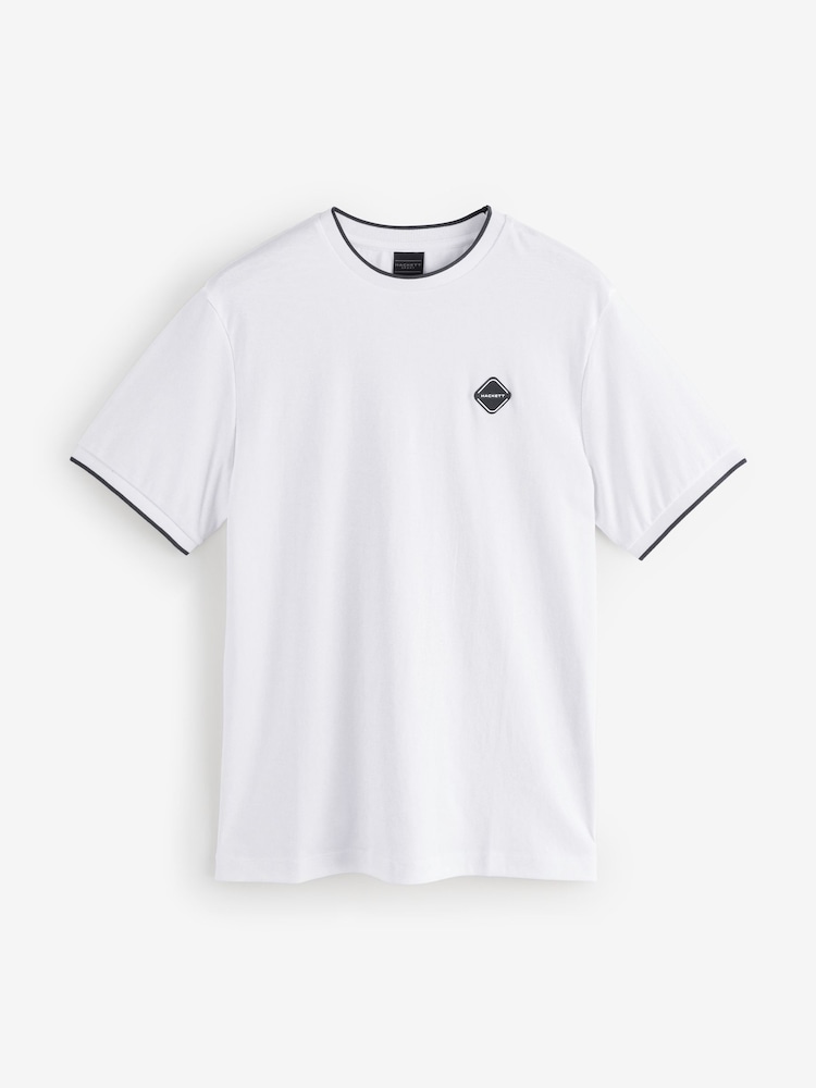 Hackett Sport Rubber Badge T-Shirt - Image 1 of 1 Hackett Sport Rubber Badge T-Shirt - Image 1 of 1