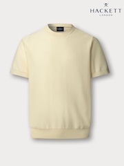 Hackett Knitted Crew-Neck White T-Shirt - Image 2 of 5