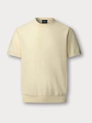 Hackett Knitted Crew-Neck White T-Shirt - Image 5 of 5