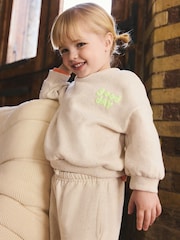 Oatmeal Nep Good Day Crew Neck Sweatshirt (3mths-7yrs) - Image 1 of 13