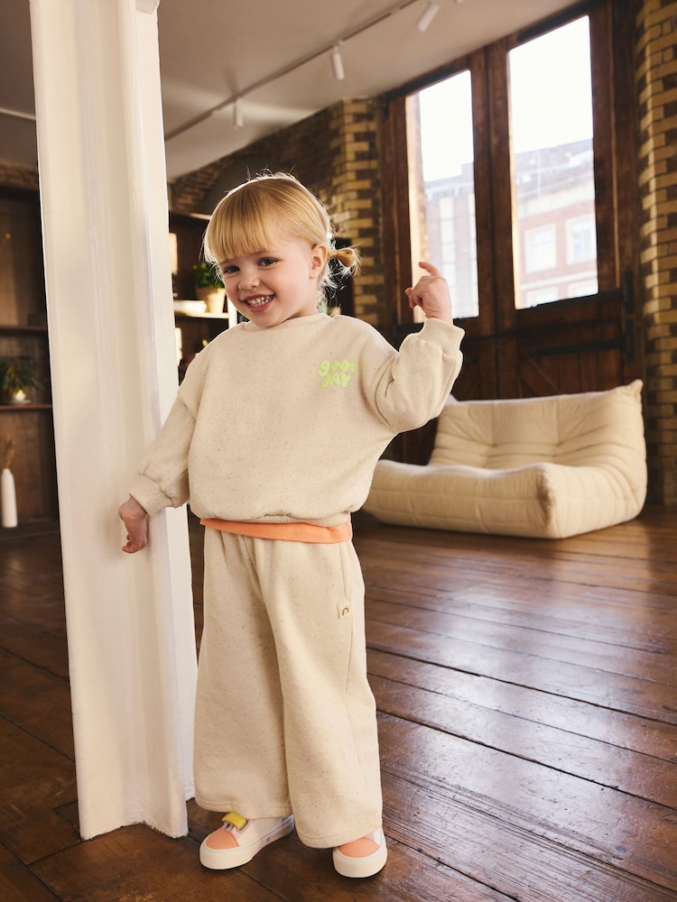 Oatmeal Nep Good Day Crew Neck Sweatshirt (3mths-7yrs) - Image 13 of 13 Oatmeal Nep Good Day Crew Neck Sweatshirt (3mths-7yrs) - Image 13 of 13