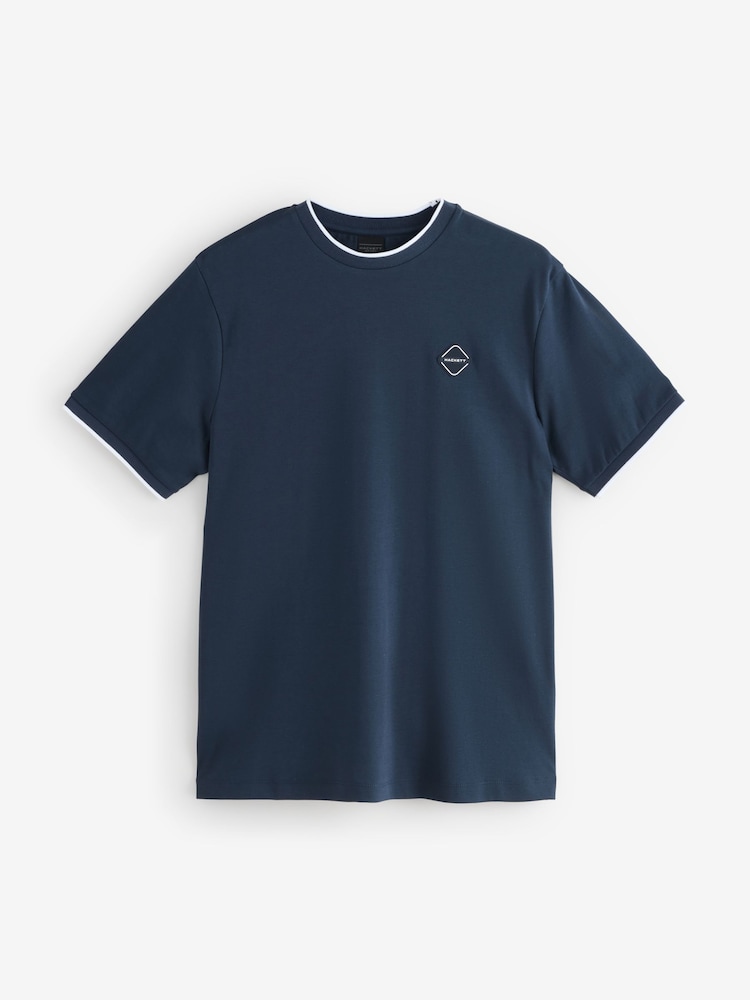 Hackett Sport Rubber Badge T-Shirt - Image 1 of 1 Hackett Sport Rubber Badge T-Shirt - Image 1 of 1