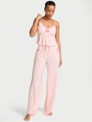 Victoria's Secret Pink Bow Modal Cami & Wide Leg Trousers Set - Image 1 of 3
