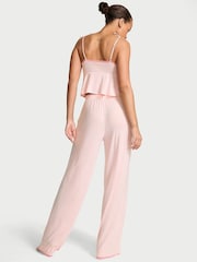 Victoria's Secret Pink Bow Modal Cami & Wide Leg Trousers Set - Image 2 of 3