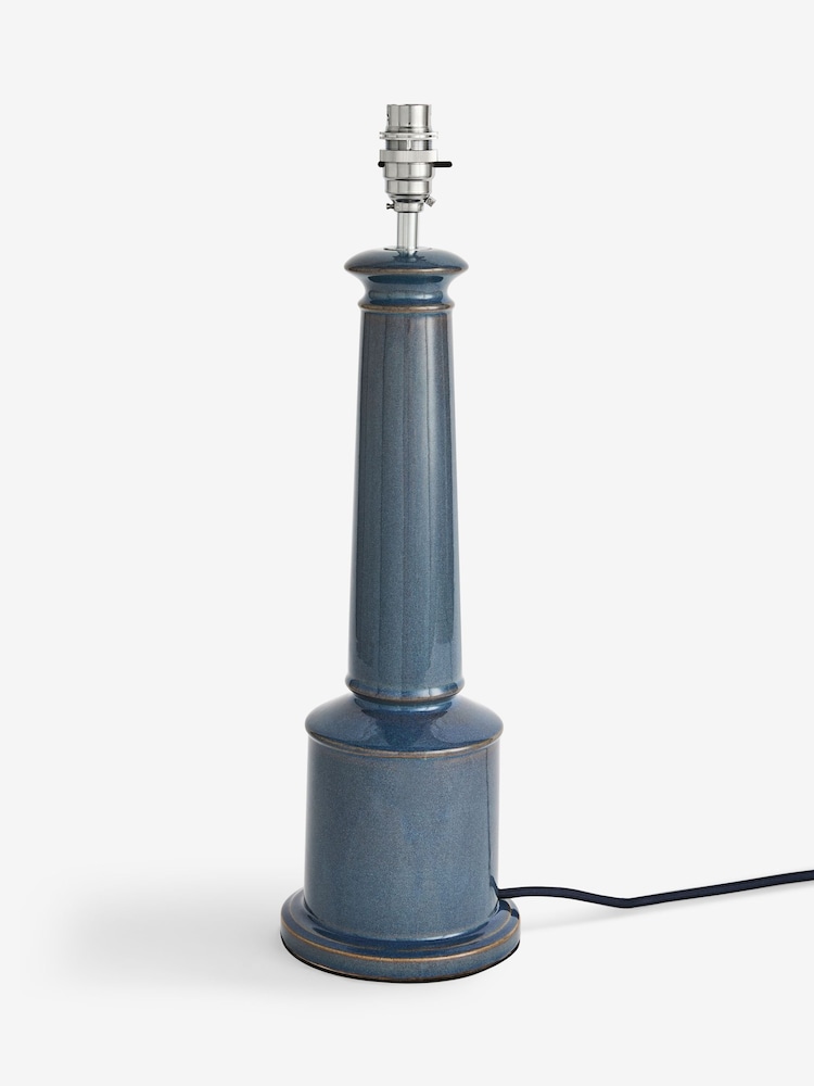 Blue Charlcote Table Lamp Base - Image 1 of 3