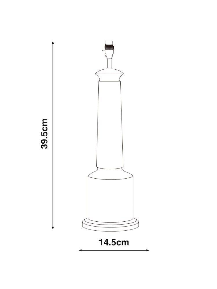 Blue Charlcote Table Lamp Base - Image 3 of 3